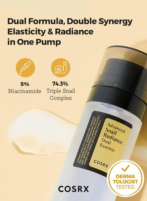 Advanced Snail Radiance Dual Essence 80ml