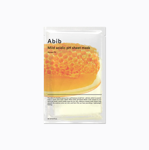 Mild acidic pH sheet mask Honey fit