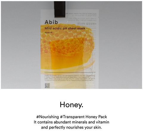 Mild acidic pH sheet mask Honey fit